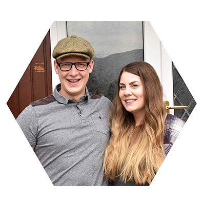 Dunborrodale Bed and Breakfast owners Calum and Rachel Simmister
